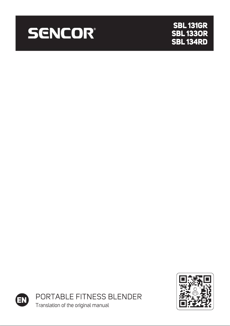 Page 1 de la notice Manuel utilisateur Sencor SBL 134RD