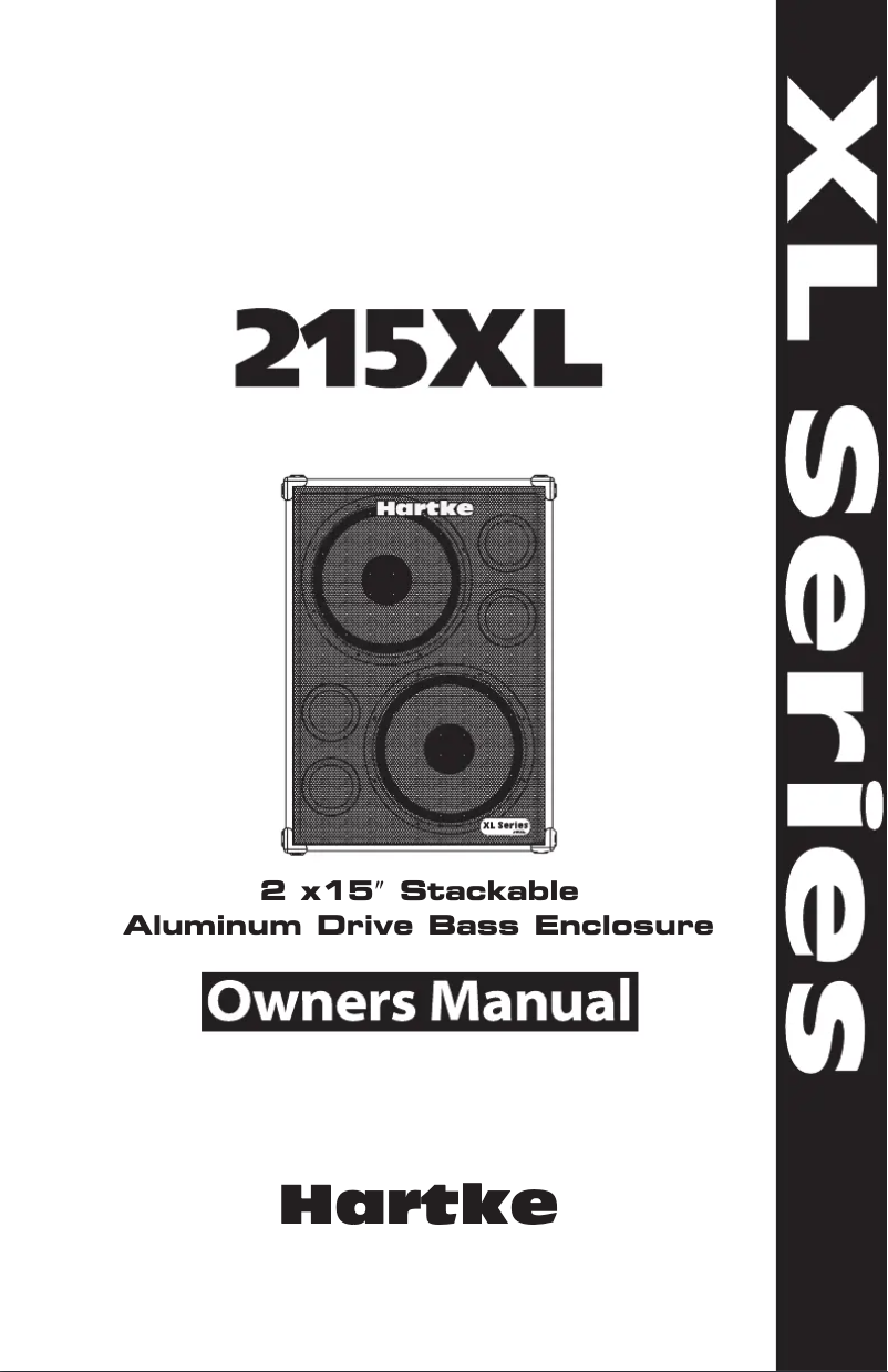 Page n°1 - Manuel utilisateur Hartke 215XL