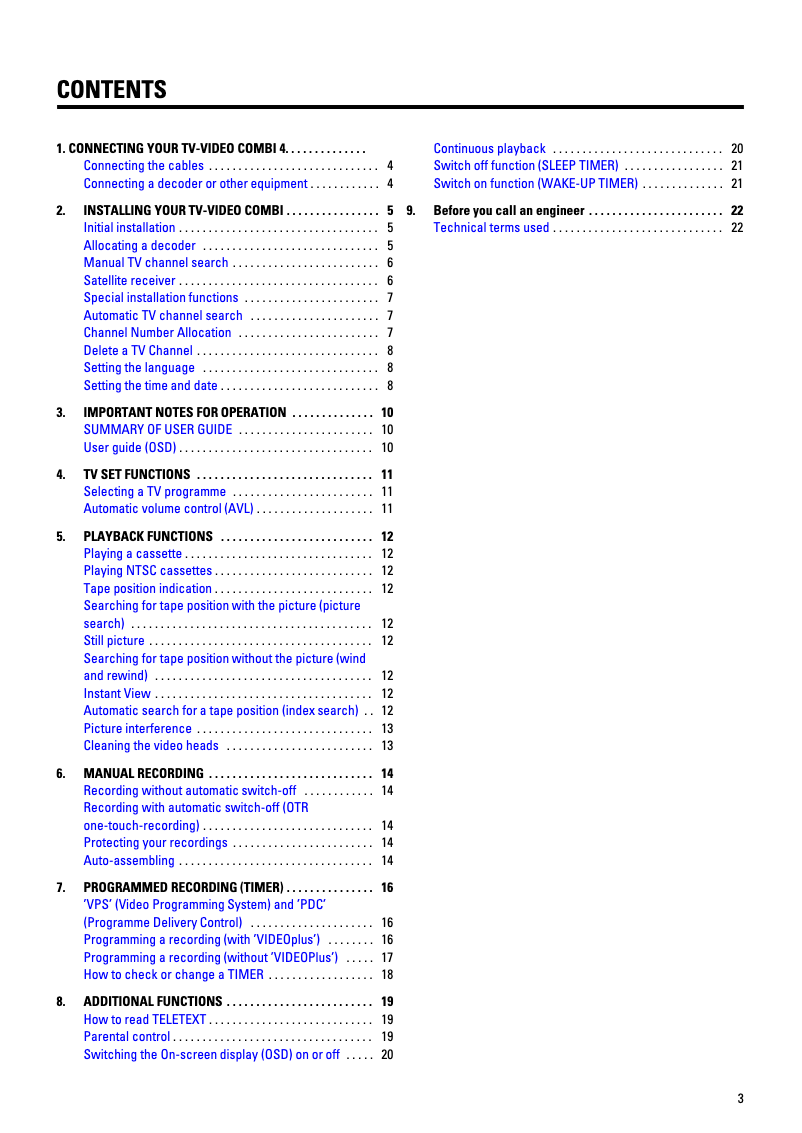 Page 1 de la notice Manuel utilisateur Philips 14PV210