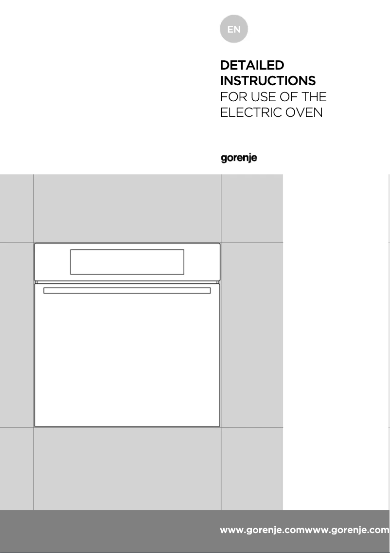 Page n°1 - Manuel utilisateur Gorenje BO658A41