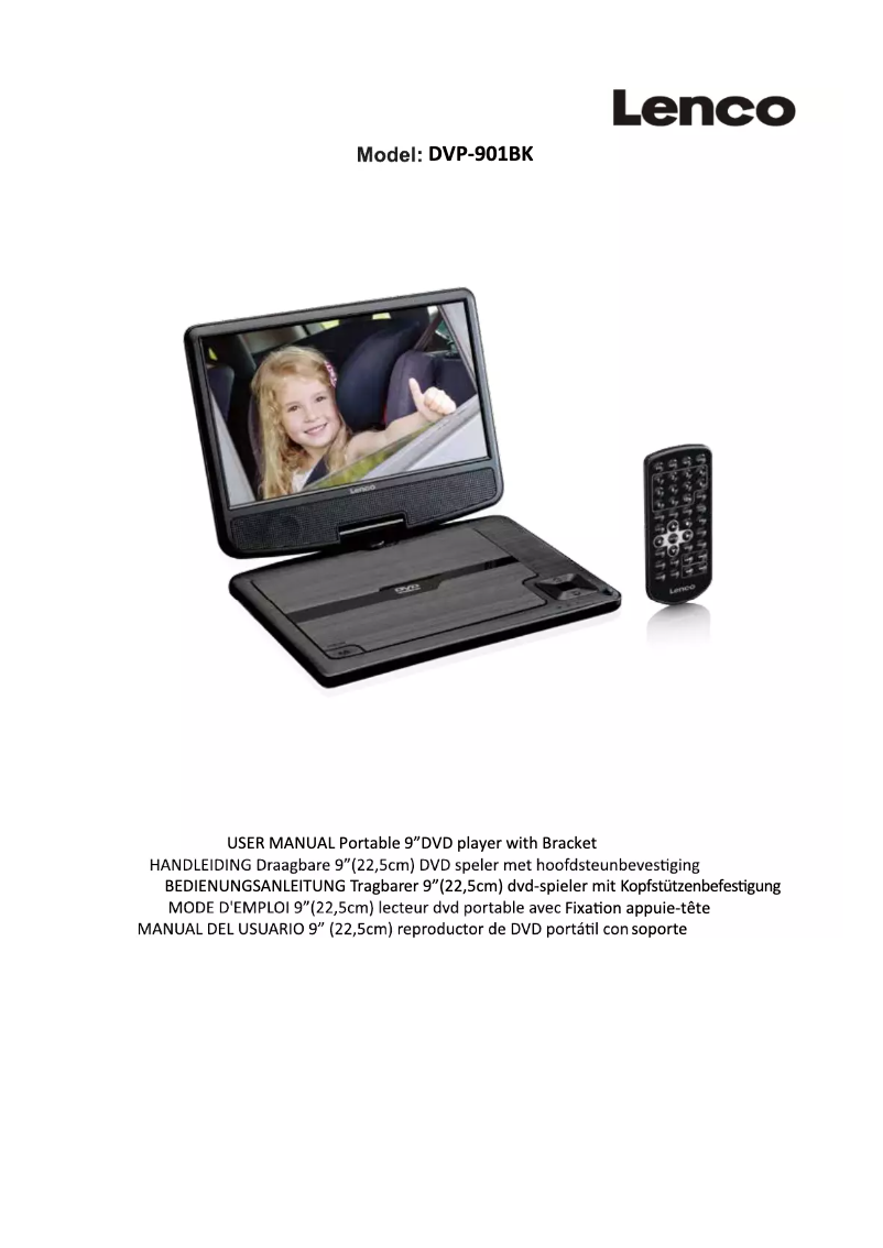 Image de la première page du manuel de l'appareil DVP-901BK