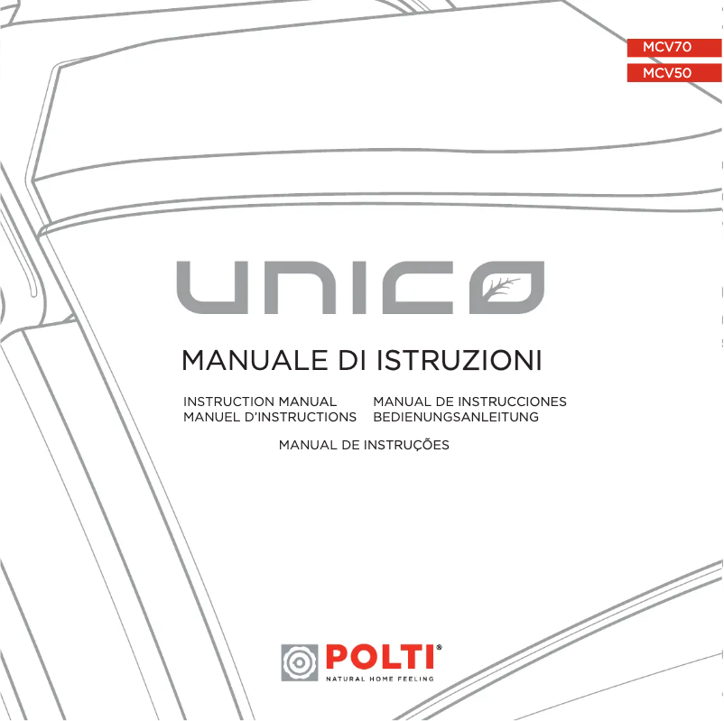 Page n°1 - Manuel utilisateur Polti Unico MCV70 Allergy Multifloor & Windows