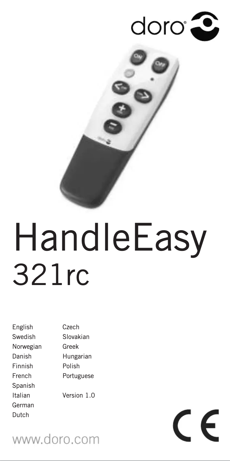 Page 1 de la notice Manuel utilisateur Doro HandleEasy 321rc
