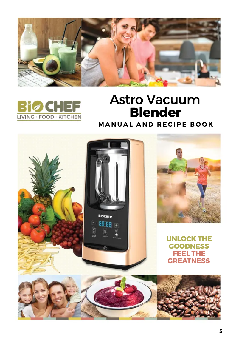 Page n°1 - Manuel utilisateur BioChef Astro