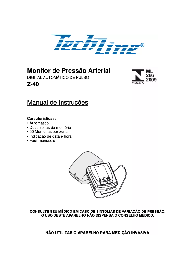 Page 1 de la notice Manuel utilisateur TechLine Z-40