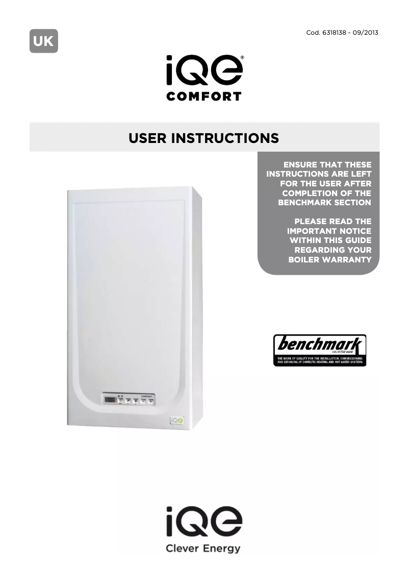 Page n°1 - Manuel utilisateur iQE Comfort