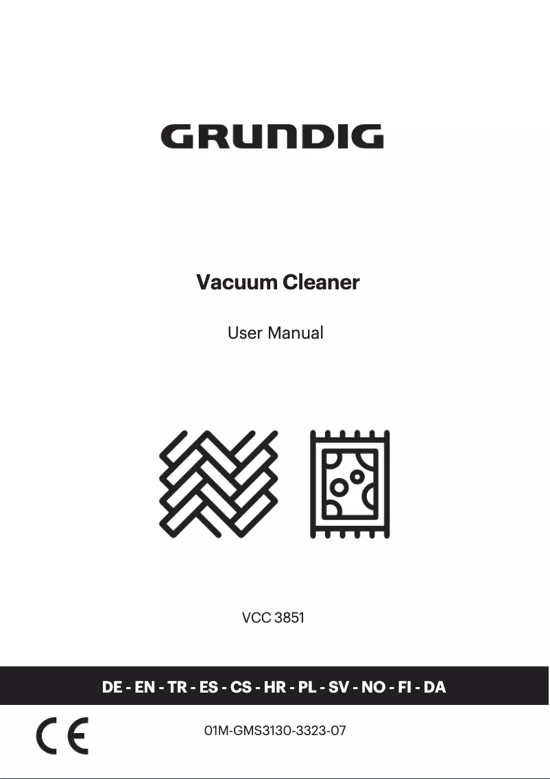 Page n°1 - Manuel utilisateur Grundig VCC 3851