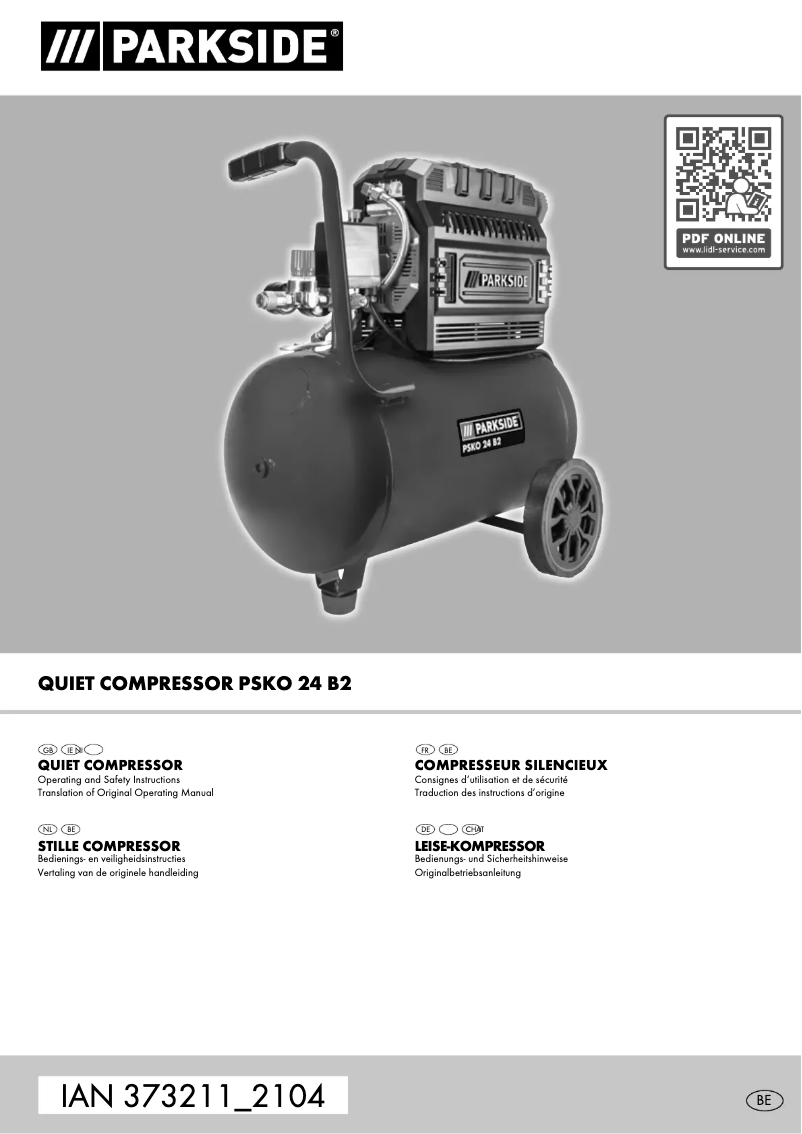 Page 1 de la notice Manuel utilisateur Parkside PSKO 24 B2