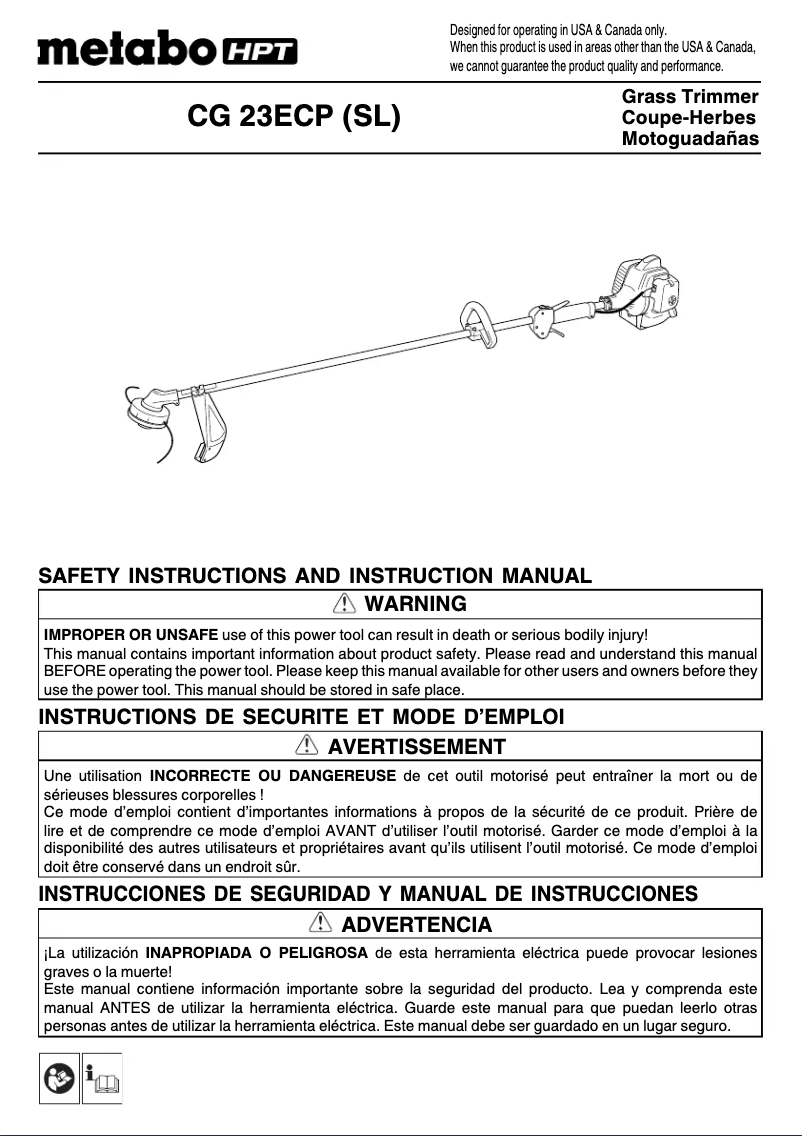 Página 1 del manual Manual de usuario HiKOKI CG 23ECP(SL)