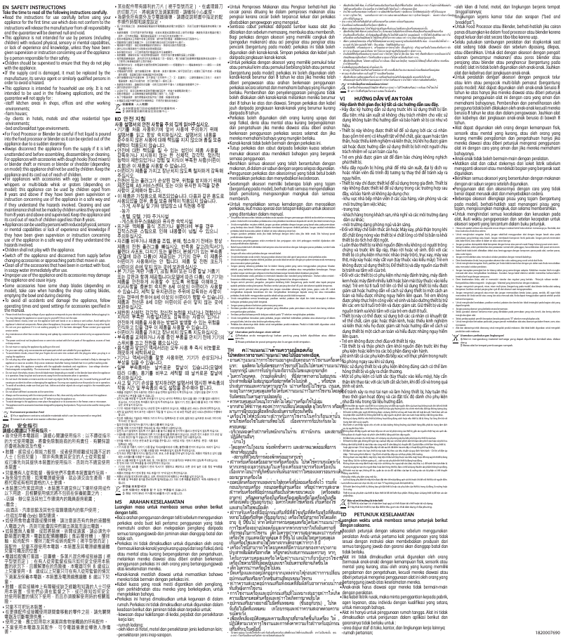 Page 1 de la notice Instructions / montage Tefal Oh my Cake QB1108