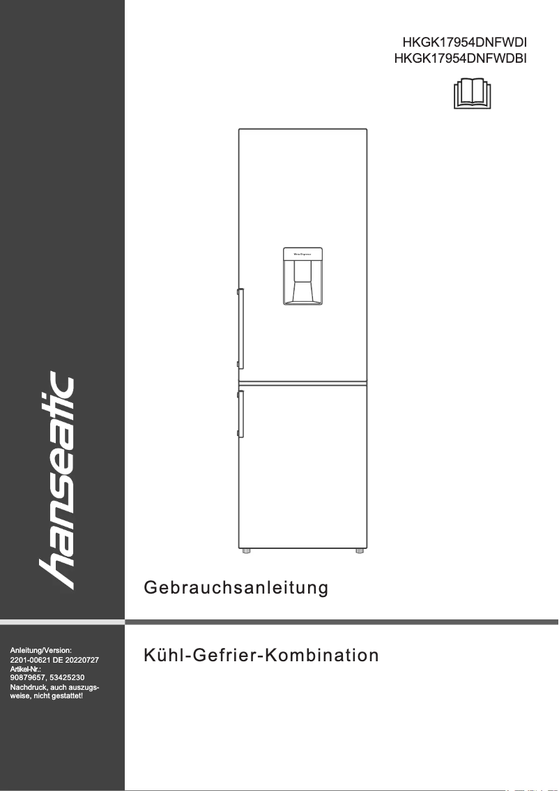 Página 1 del manual Manual de usuario Hanseatic HKGK17954DNFWDBI