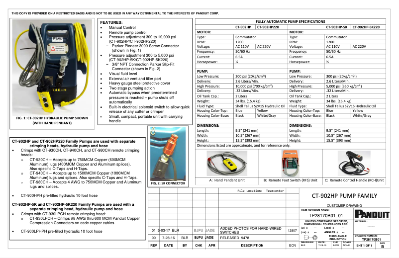 Imagen de la primera página del manual del dispositivo CT-902HP