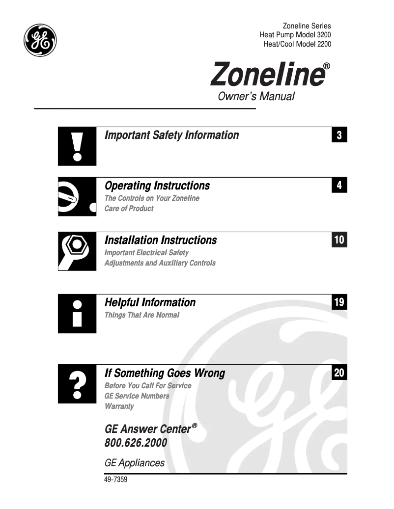 Image de la première page du manuel de l'appareil AZ22E07E3B