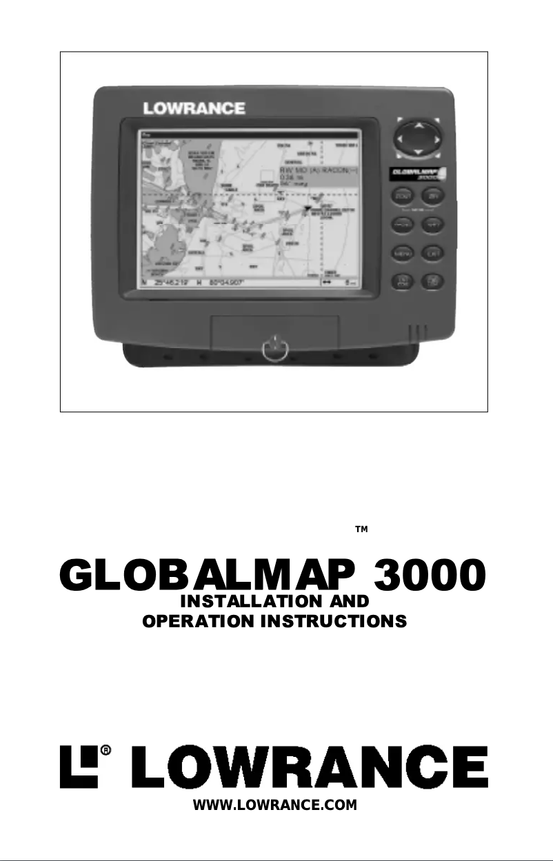 Image de la première page du manuel de l'appareil GlobalMap 3000