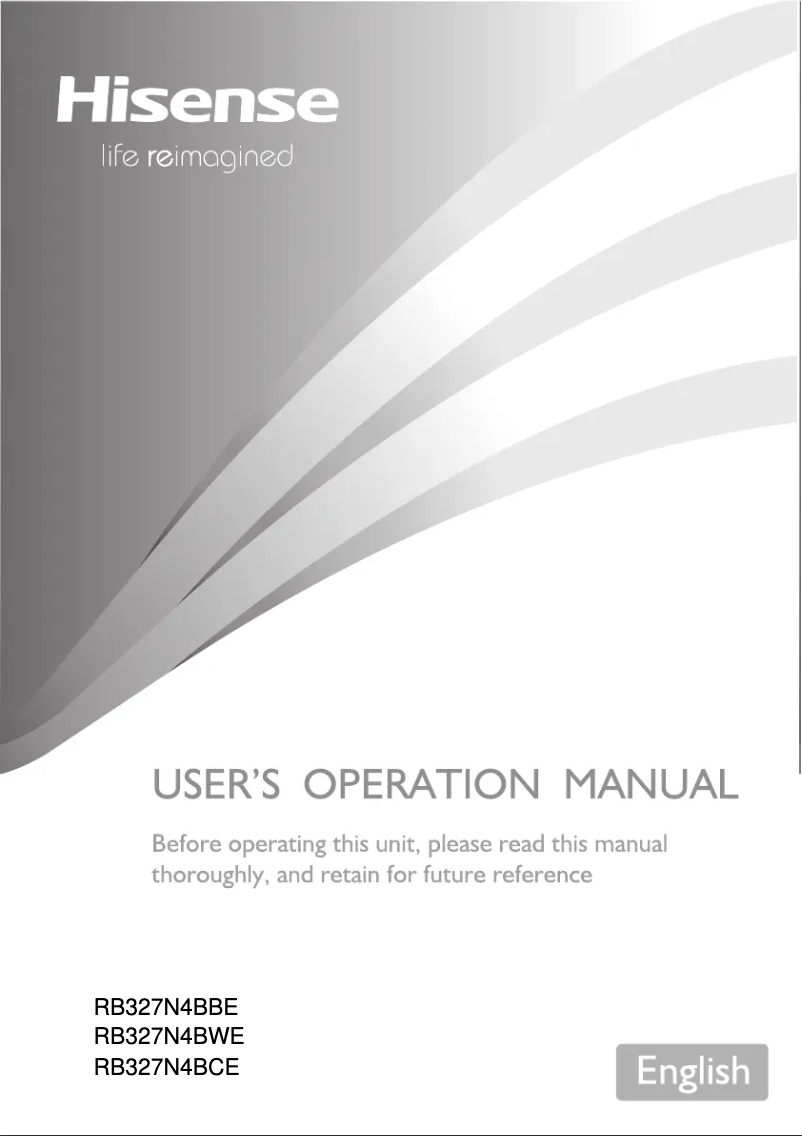 Image de la première page du manuel de l'appareil RB327N4BWE