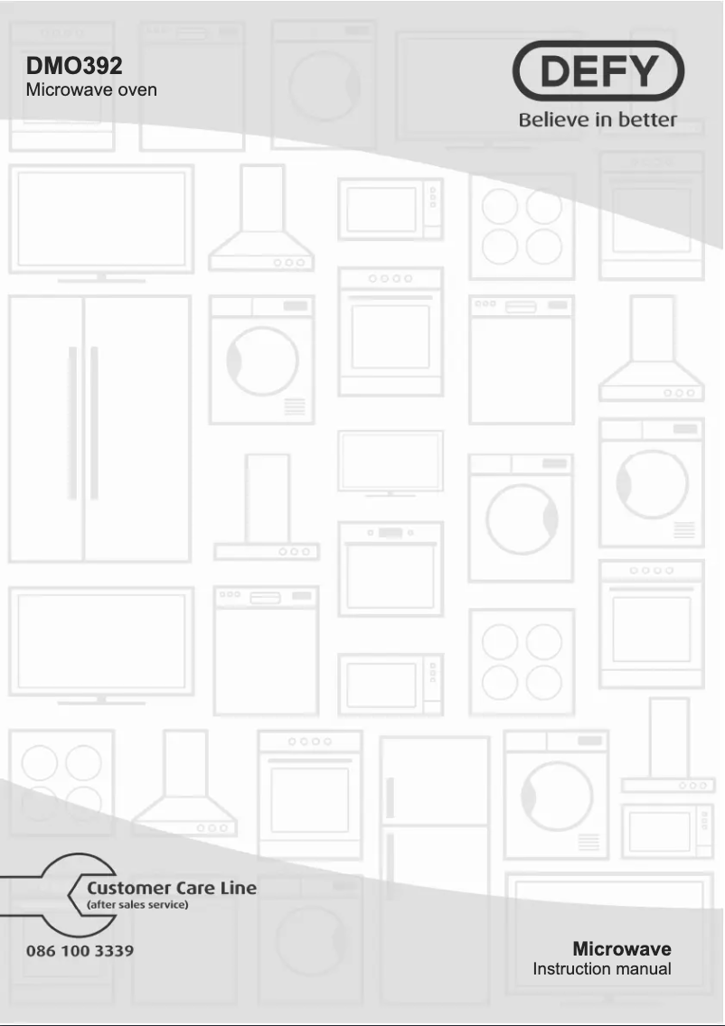 Page 1 de la notice Manuel utilisateur Defy DMO392