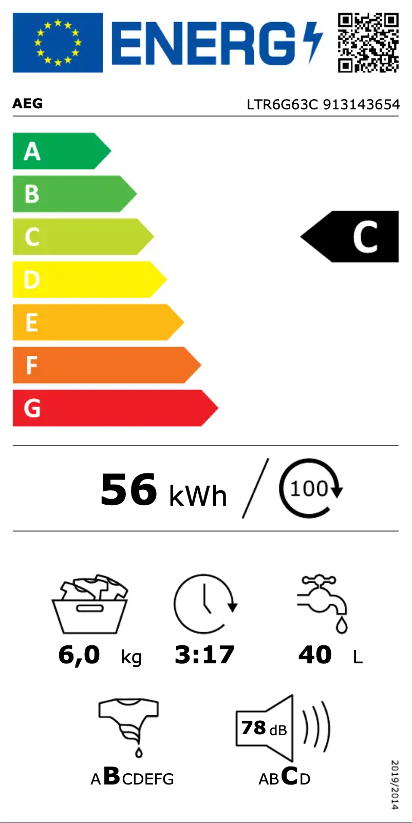 Page n°1 - Manuel utilisateur AEG LTR6G63C