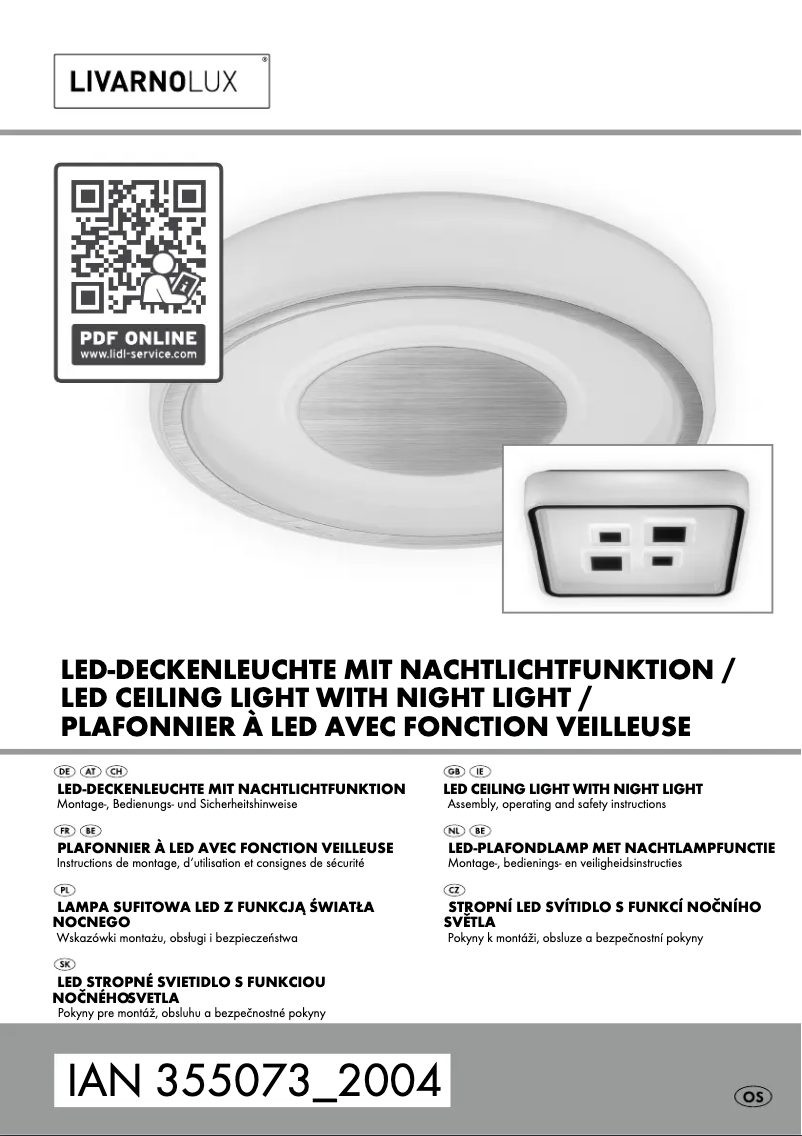 Page n°1 - Manuel utilisateur Livarno Lux 14150509L