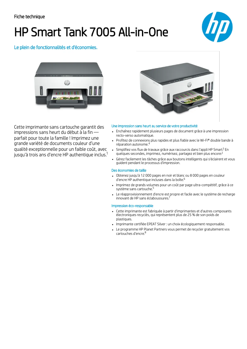 Imagen de la primera página del manual del dispositivo Smart Tank 7005