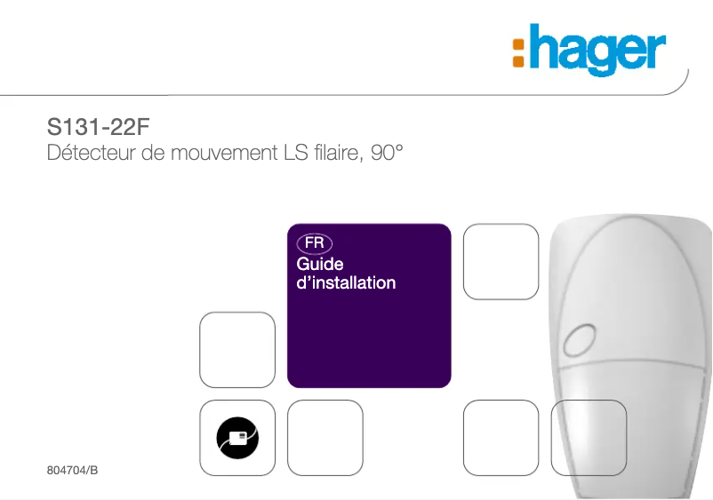 Page 1 de la notice Manuel utilisateur Hager S131-22F