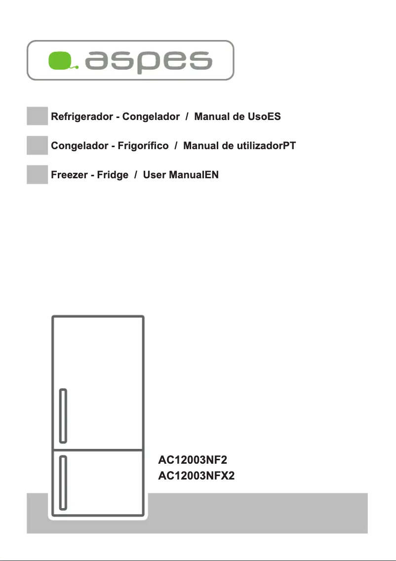 Page n°1 - Manuel utilisateur Aspes AC12003NFX2