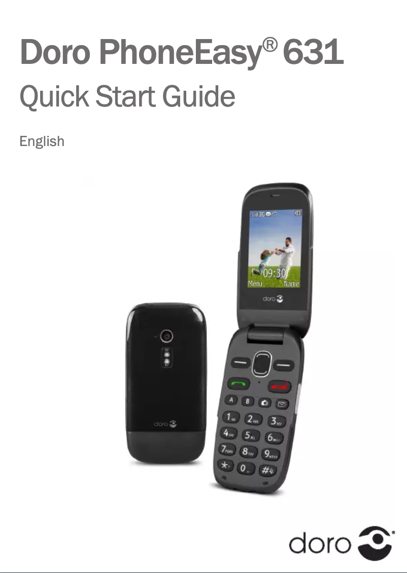 Page 1 de la notice Manuel utilisateur Doro PhoneEasy 631