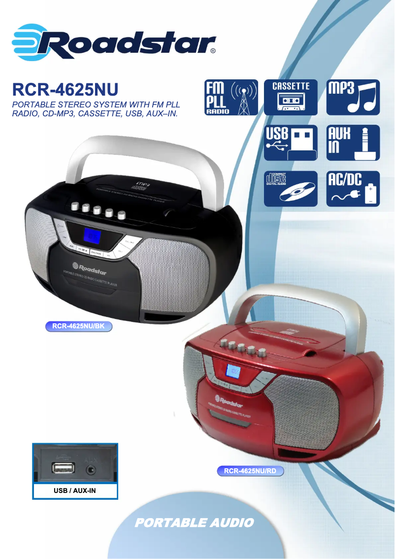 Image de la première page du manuel de l'appareil RCR-4625NU