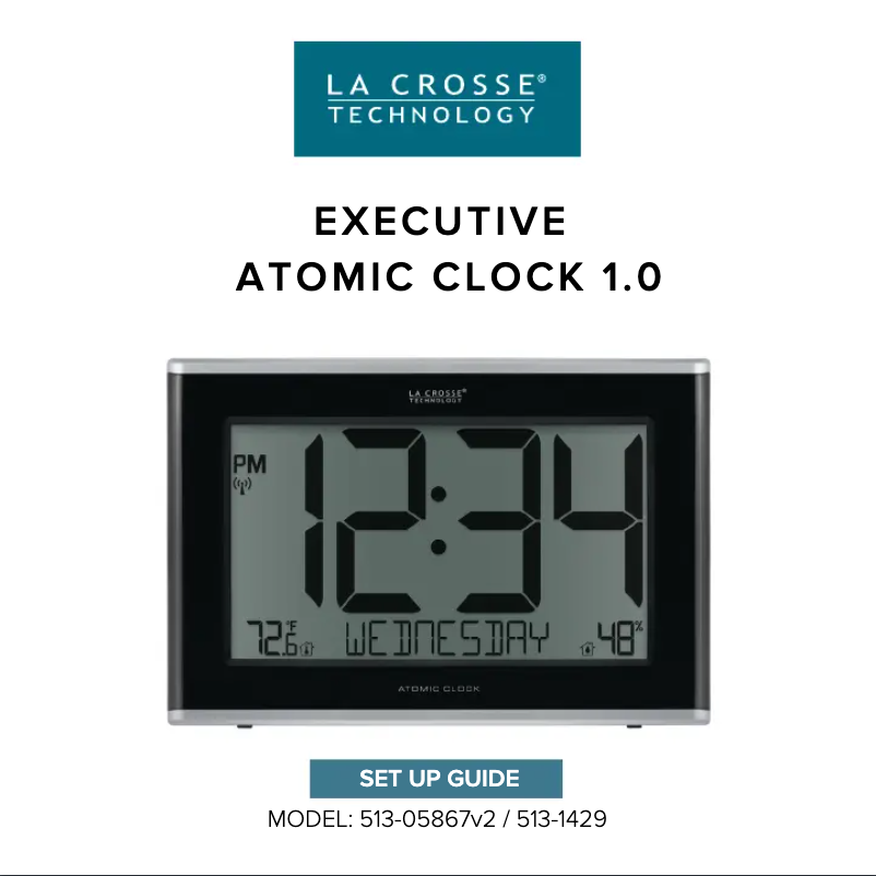 Page 1 de la notice Manuel utilisateur La Crosse Technology 513-05867