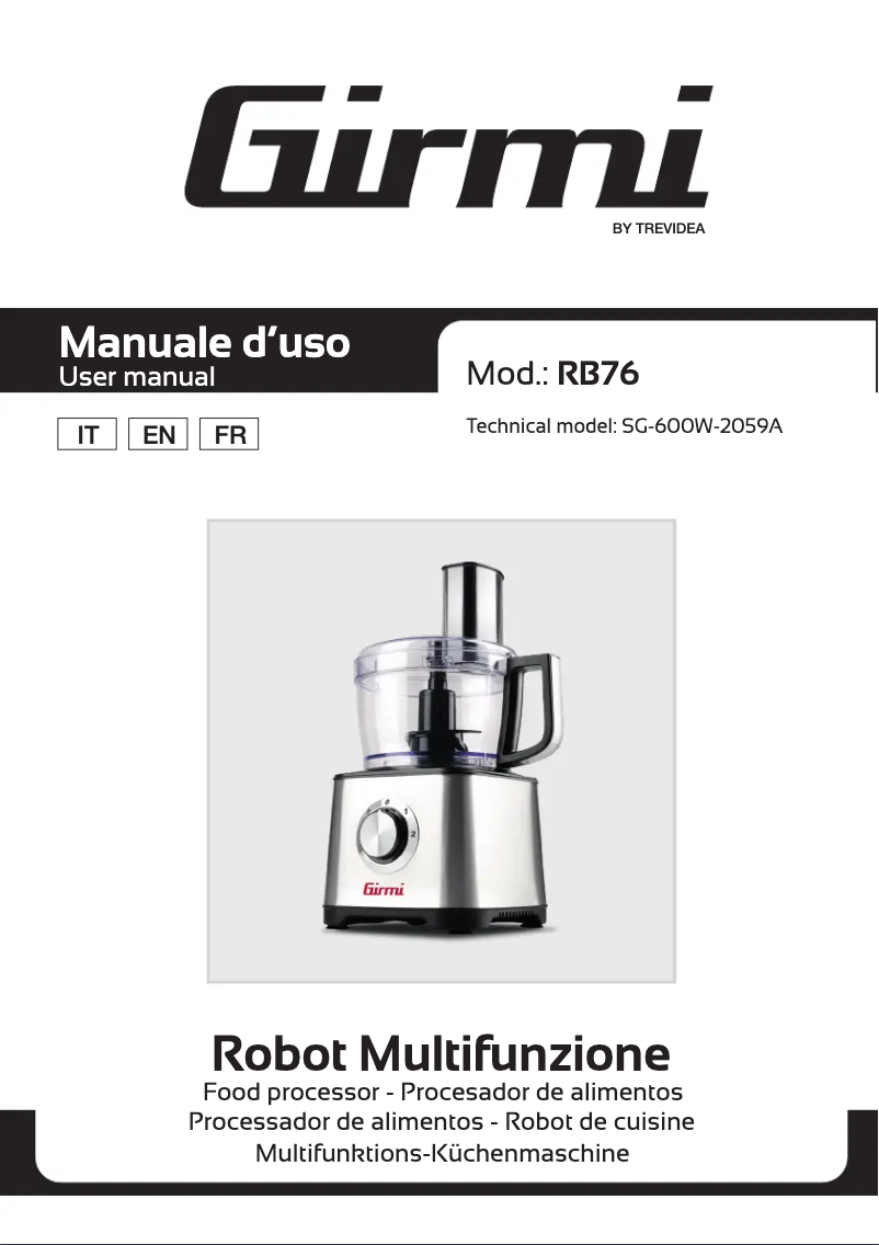 Image de la première page du manuel de l'appareil RB76