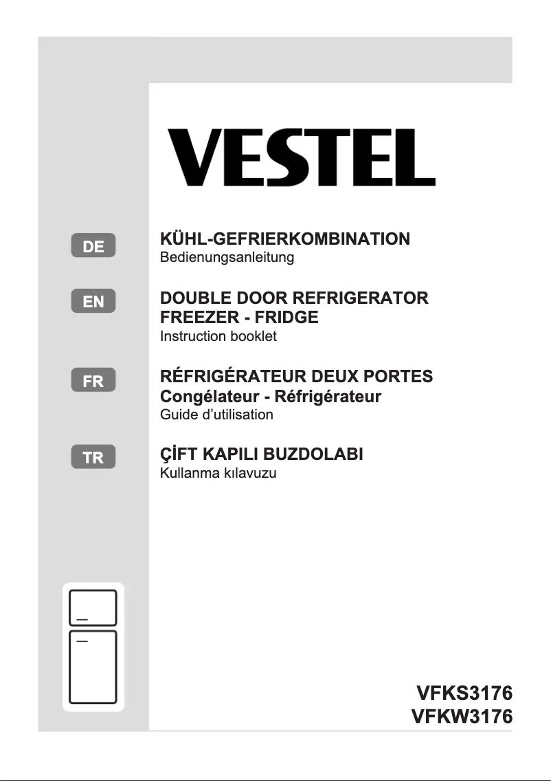 Page 1 de la notice Manuel utilisateur Vestel VFKS3176