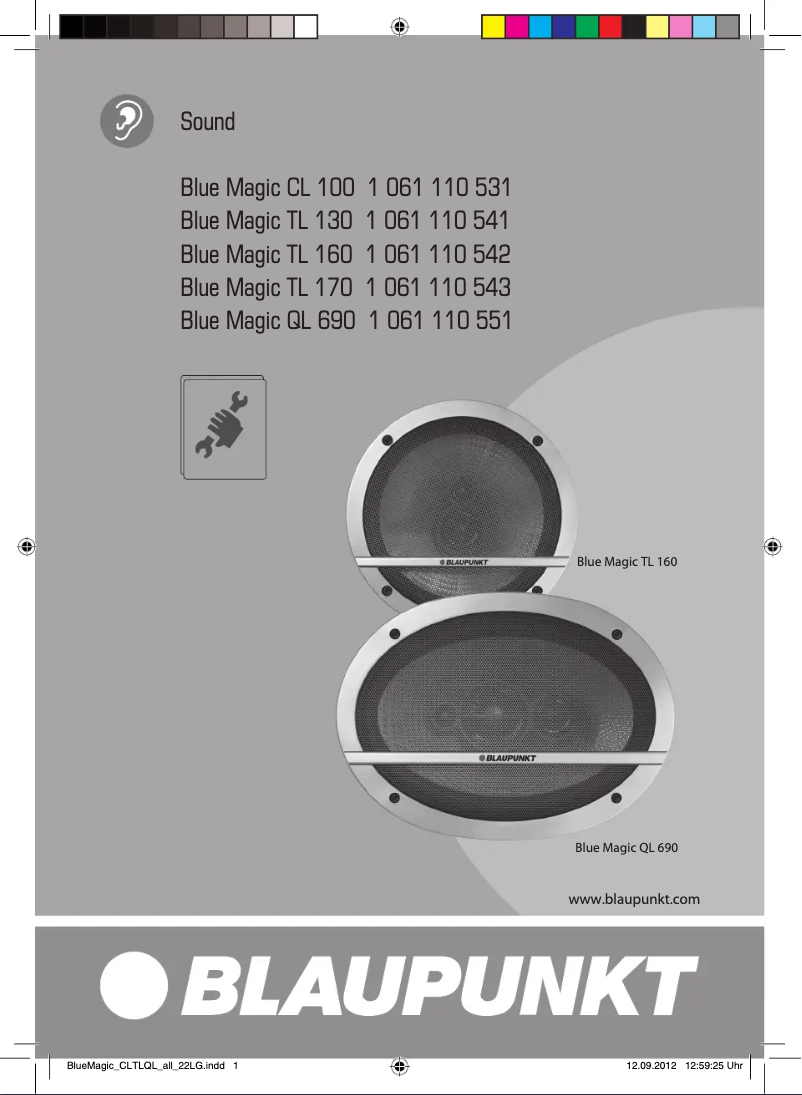 Image de la première page du manuel de l'appareil Blue Magic TL 170