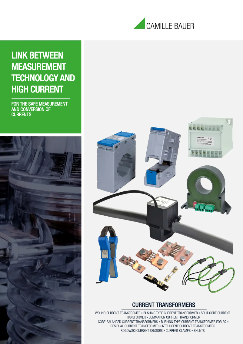 Page 1 de la notice Brochure Camille Bauer SIRAX CT610