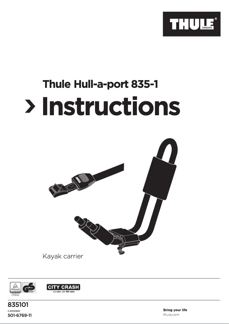 Image de la première page du manuel de l'appareil Hull-a-Port 835-1