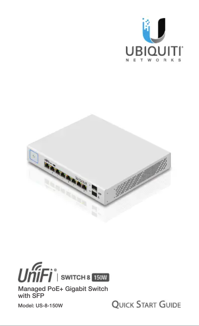 Page 1 de la notice Manuel utilisateur Ubiquiti Networks US-8-150W