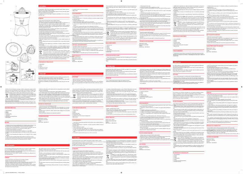 Page n°1 - Manuel utilisateur Solac EX6155