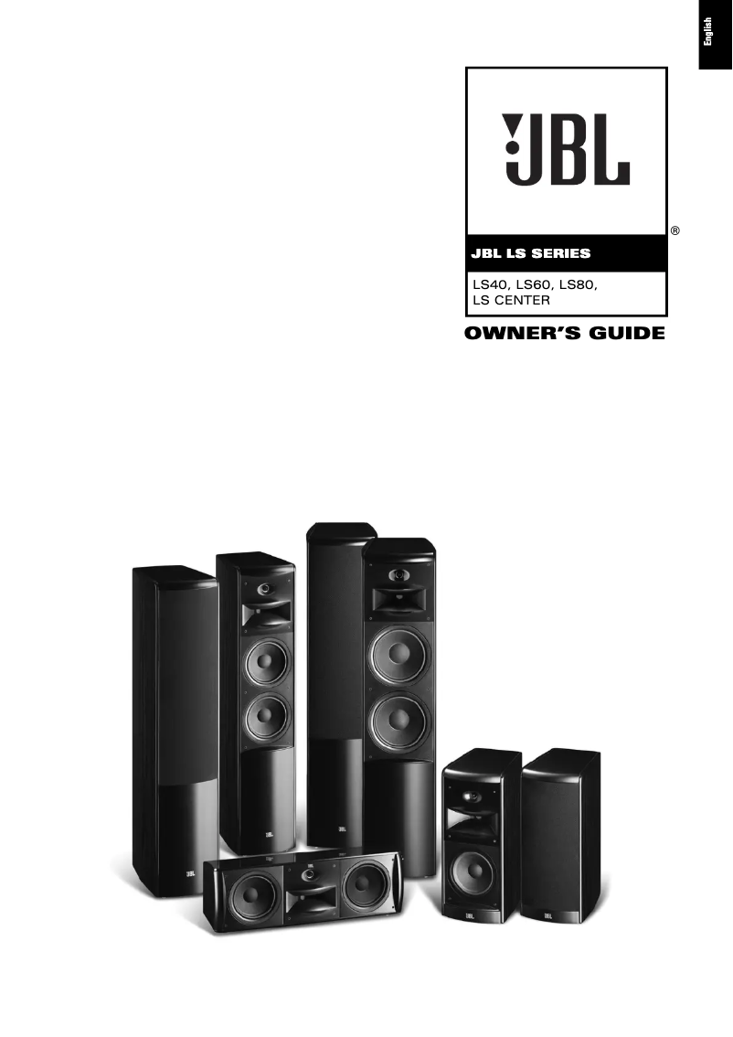 Page n°1 - Manuel utilisateur JBL LS Center BG