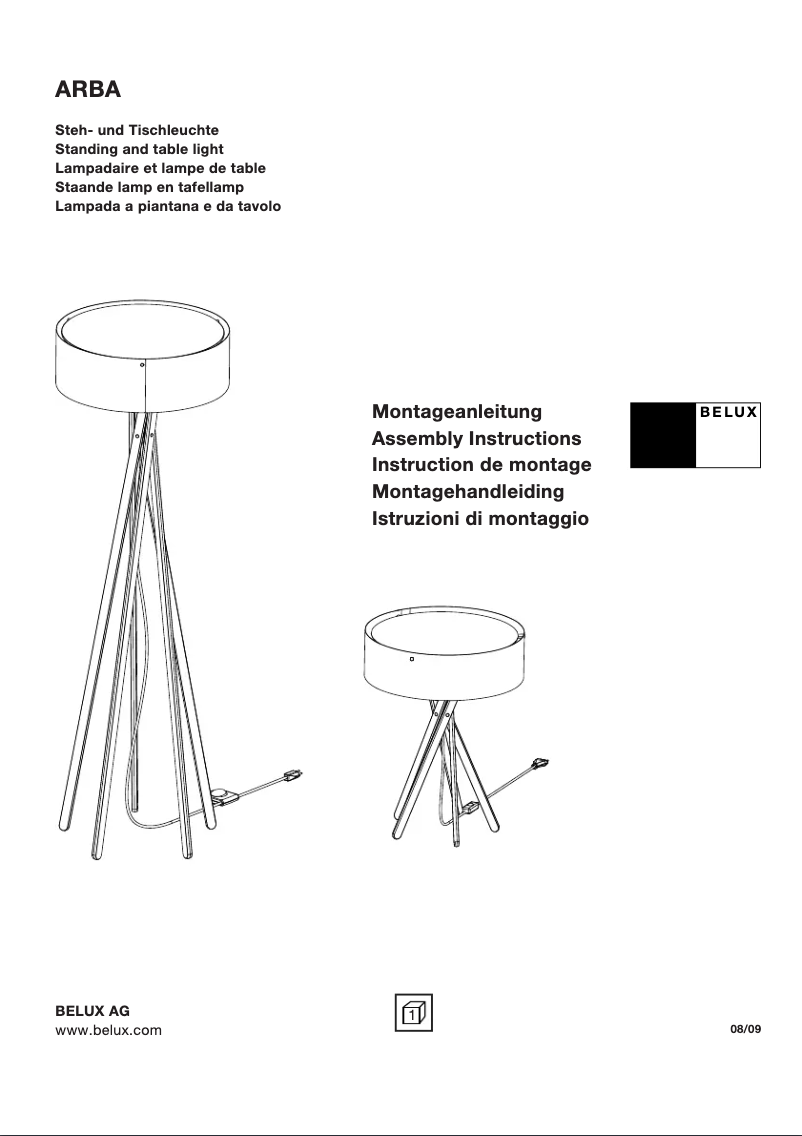 Image de la première page du manuel de l'appareil ARBA