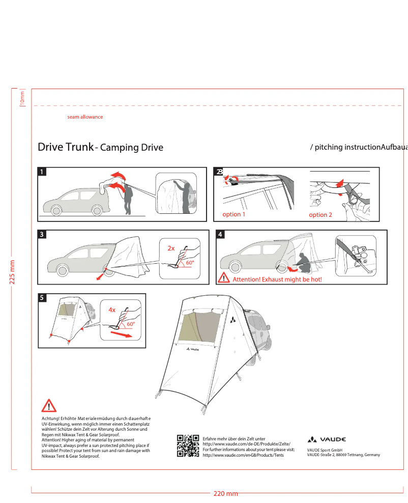 Page n°1 - Manuel utilisateur Vaude Drive Trunk
