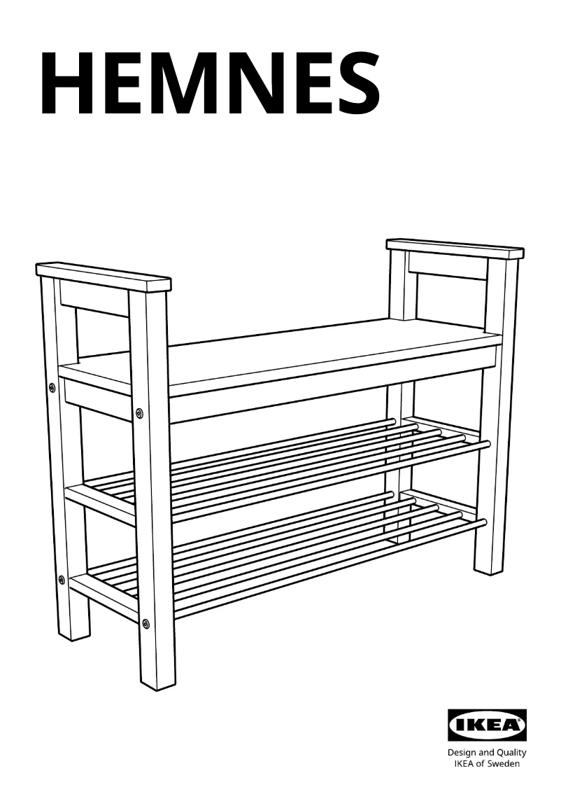 Page 1 de la notice Manuel utilisateur Ikea HEMNES 702.458.72