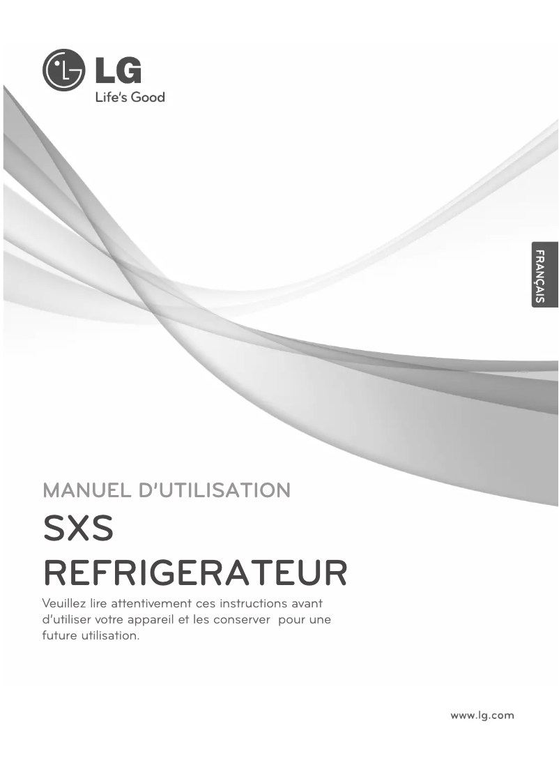 Page n°1 - Manuel utilisateur LG GS9366NEDZ