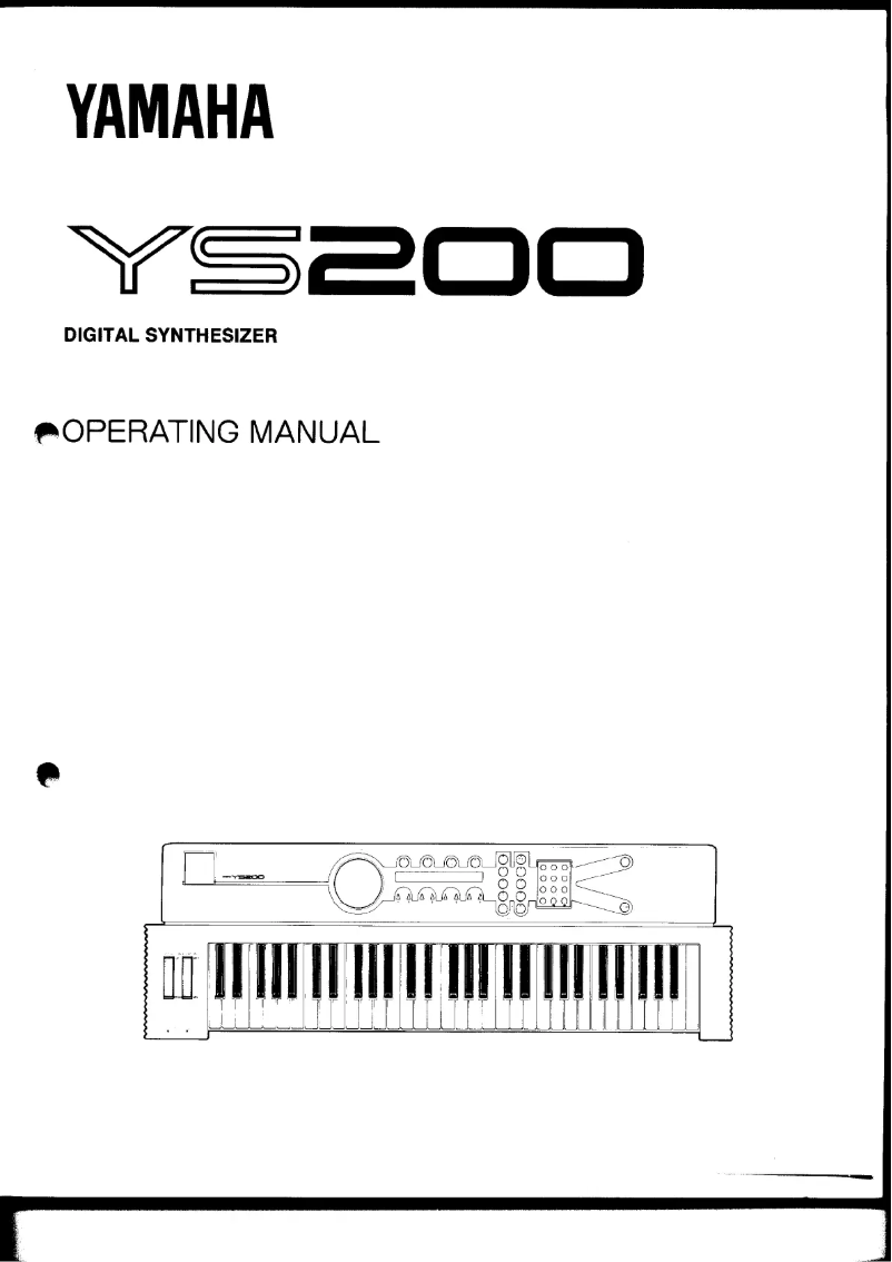 Page 1 de la notice Manuel utilisateur Yamaha YS200