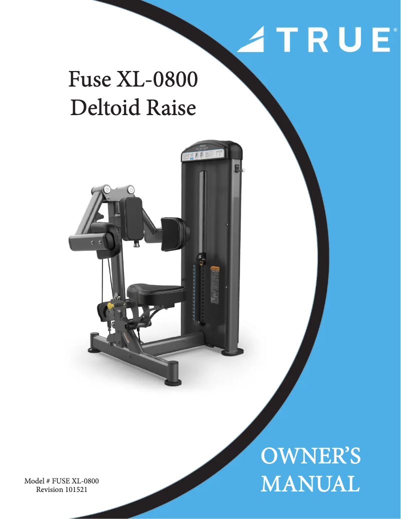 Page n°1 - Manuel utilisateur True XL-0800