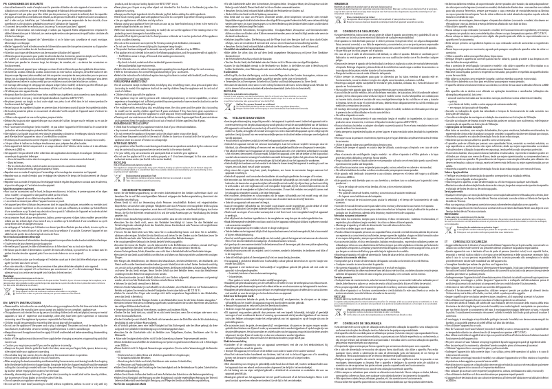 Page 1 de la notice Instructions / montage Tefal Masterchef 2000 DO211