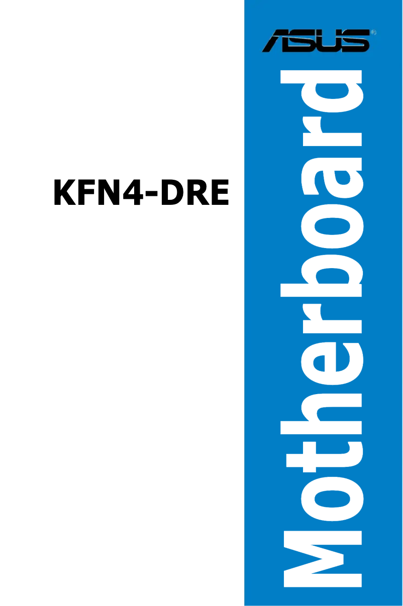 Page 1 de la notice Manuel utilisateur Asus KFN4-DRE