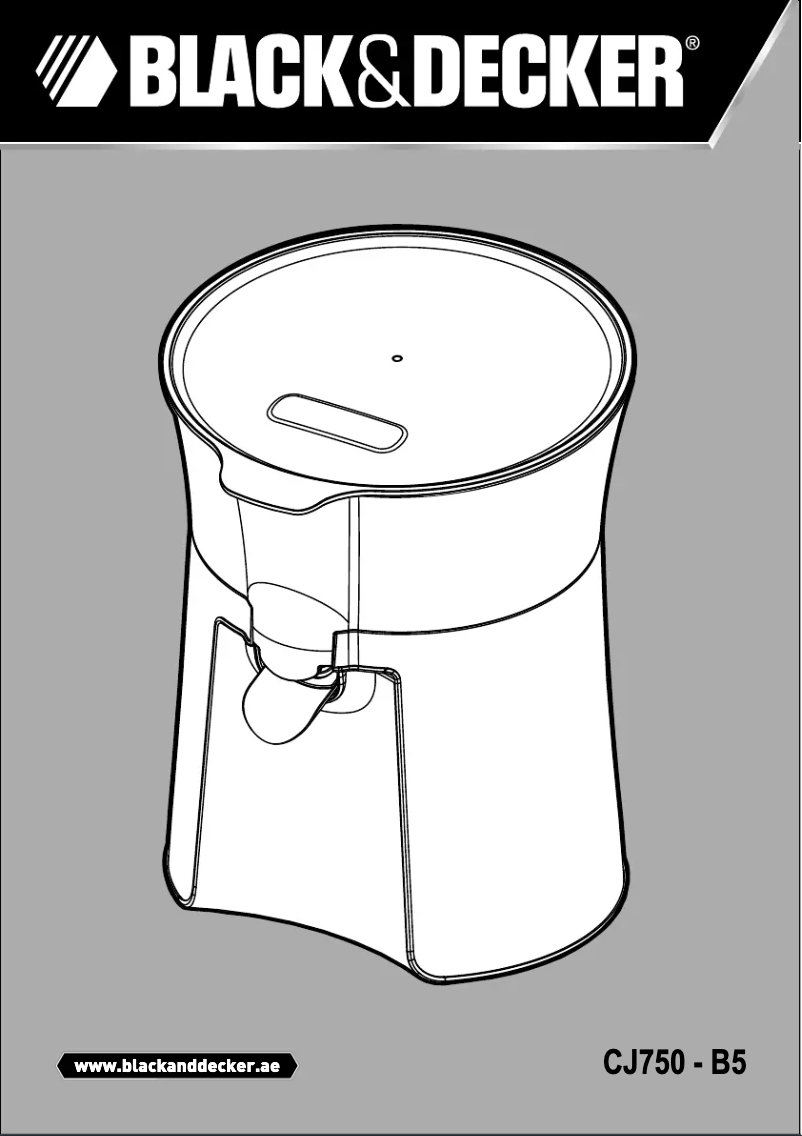 Page n°1 - Manuel utilisateur Black & Decker CJ750