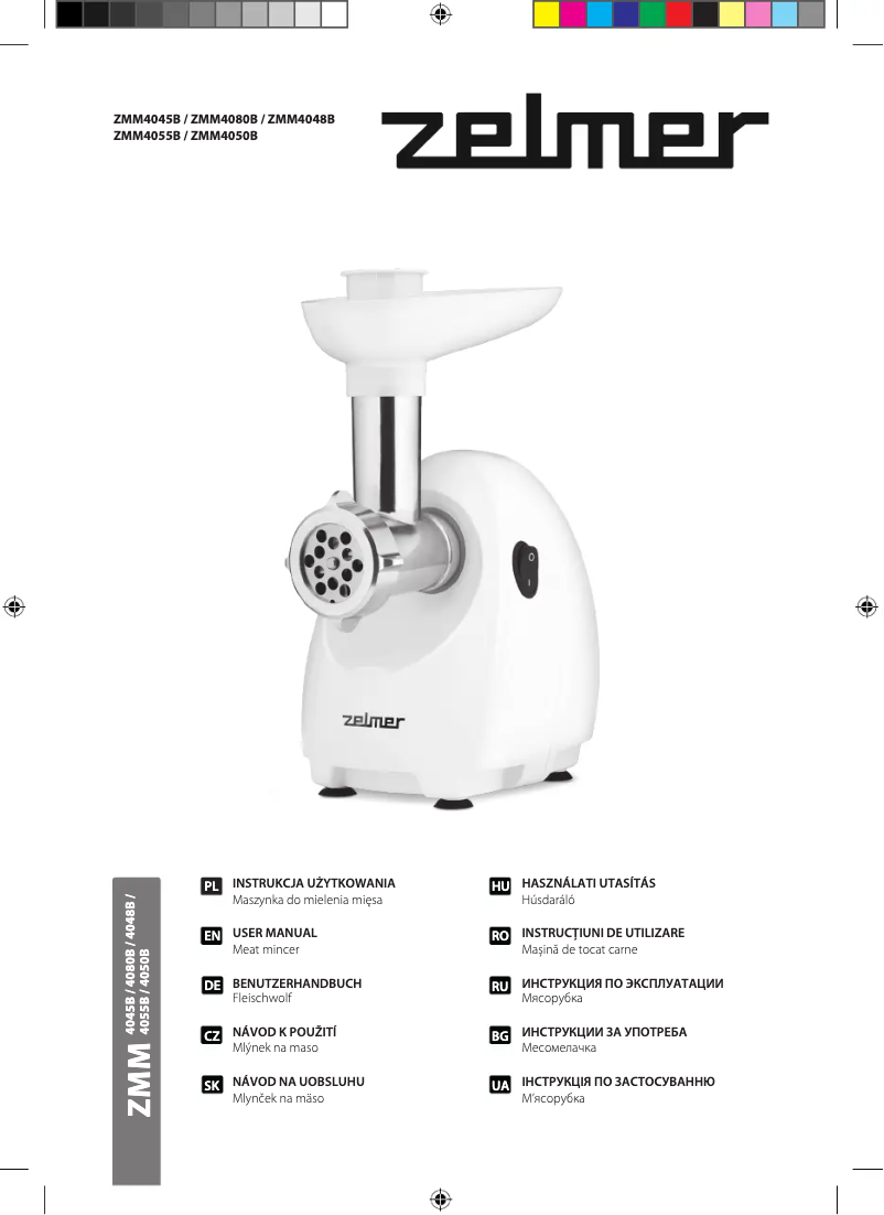 Page 1 de la notice Manuel utilisateur Zelmer ZMM4080B