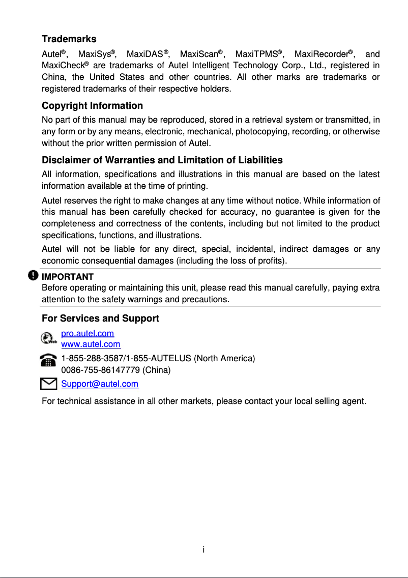 Image de la première page du manuel de l'appareil MaxiPRO MP808