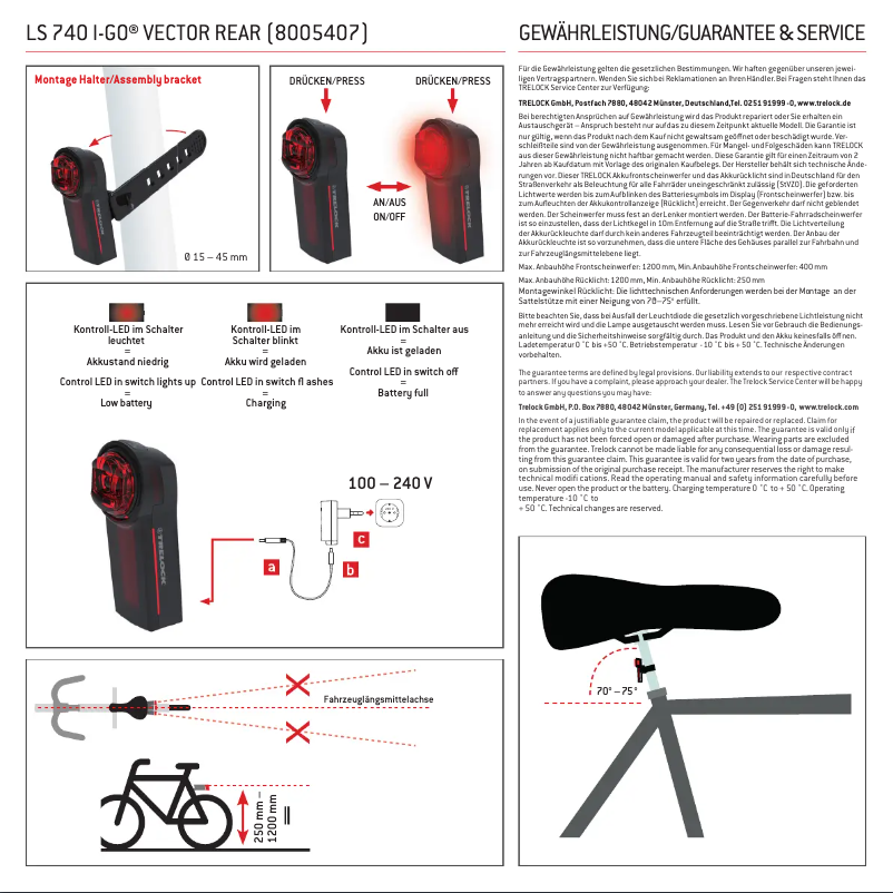 Image de la première page du manuel de l'appareil LS 740 I-GO Vector
