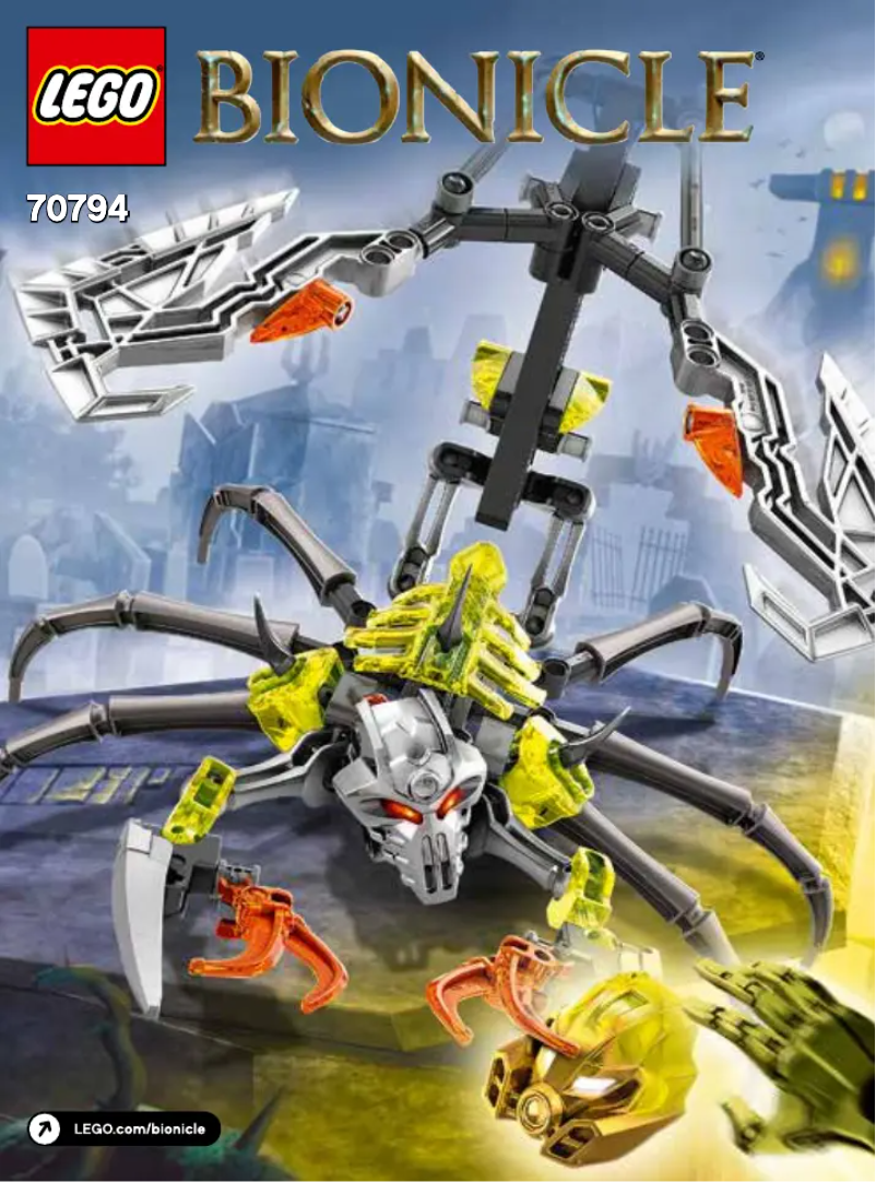 Página 1 del manual Manual de usuario Lego Bionicle 70794