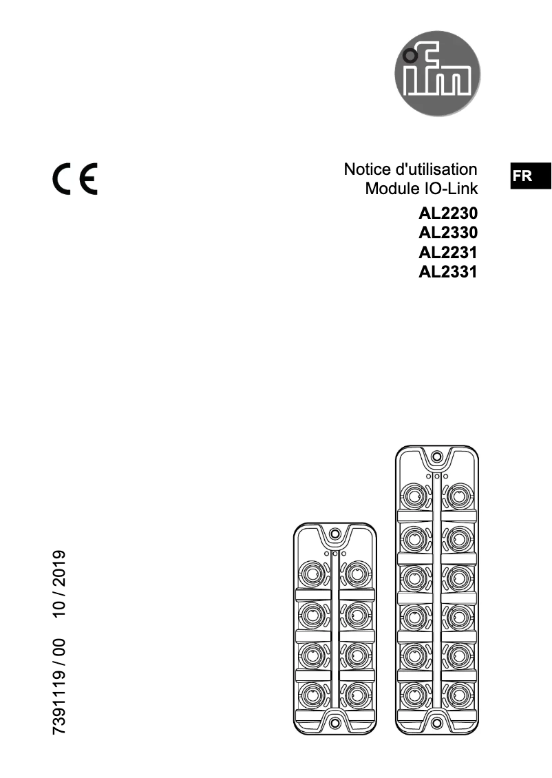 Image de la première page du manuel de l'appareil AL2331